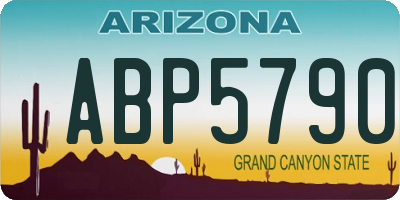 AZ license plate ABP5790