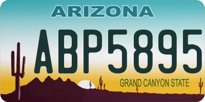 AZ license plate ABP5895