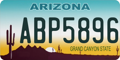 AZ license plate ABP5896