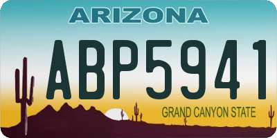 AZ license plate ABP5941