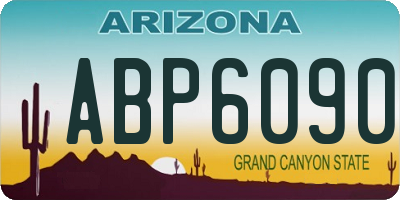 AZ license plate ABP6090