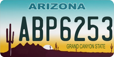 AZ license plate ABP6253