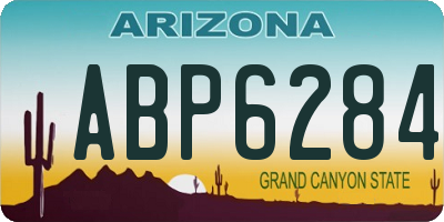 AZ license plate ABP6284