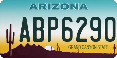 AZ license plate ABP6290