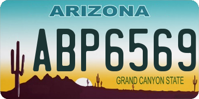 AZ license plate ABP6569
