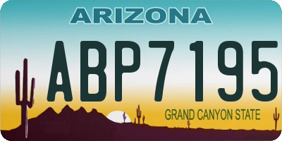 AZ license plate ABP7195