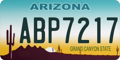 AZ license plate ABP7217