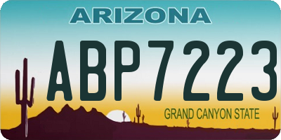 AZ license plate ABP7223
