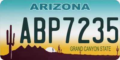AZ license plate ABP7235