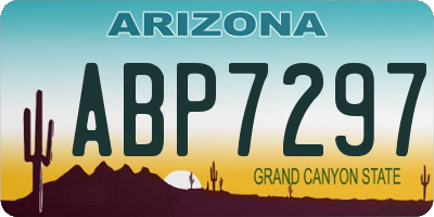 AZ license plate ABP7297