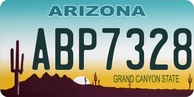 AZ license plate ABP7328