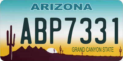 AZ license plate ABP7331