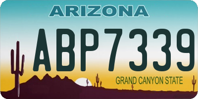 AZ license plate ABP7339