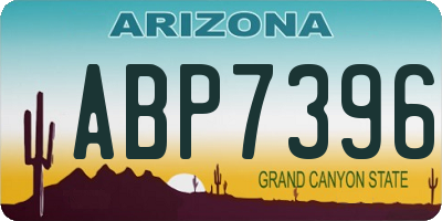 AZ license plate ABP7396