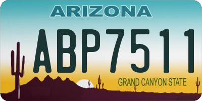 AZ license plate ABP7511