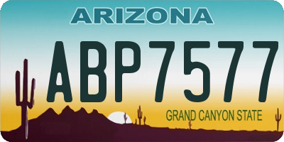 AZ license plate ABP7577