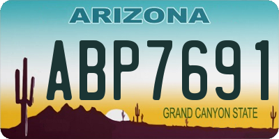 AZ license plate ABP7691