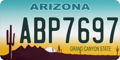 AZ license plate ABP7697