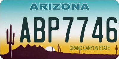 AZ license plate ABP7746