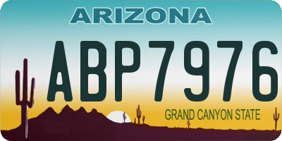 AZ license plate ABP7976