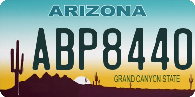 AZ license plate ABP8440