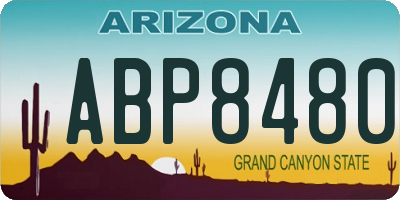 AZ license plate ABP8480