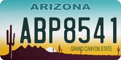 AZ license plate ABP8541