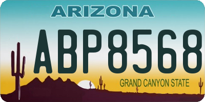 AZ license plate ABP8568