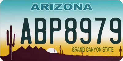 AZ license plate ABP8979