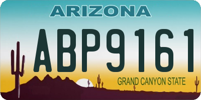 AZ license plate ABP9161