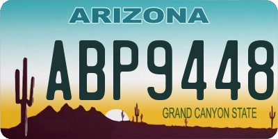 AZ license plate ABP9448