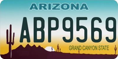 AZ license plate ABP9569