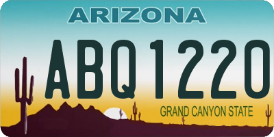 AZ license plate ABQ1220
