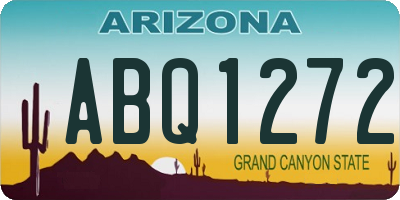 AZ license plate ABQ1272