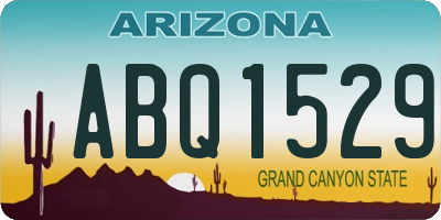 AZ license plate ABQ1529