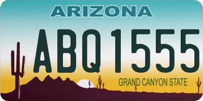 AZ license plate ABQ1555