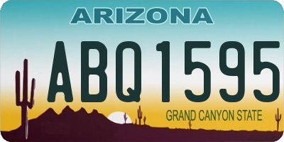 AZ license plate ABQ1595