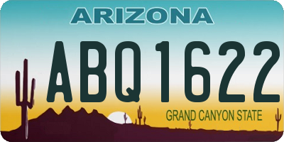 AZ license plate ABQ1622