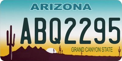 AZ license plate ABQ2295