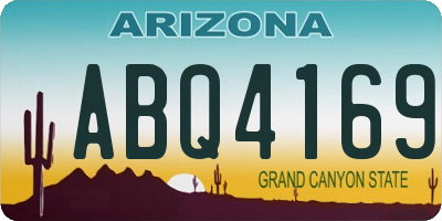 AZ license plate ABQ4169