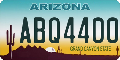 AZ license plate ABQ4400