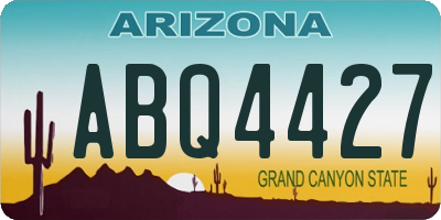 AZ license plate ABQ4427