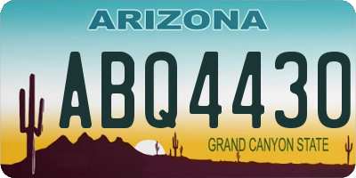 AZ license plate ABQ4430