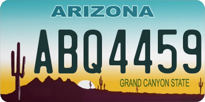 AZ license plate ABQ4459