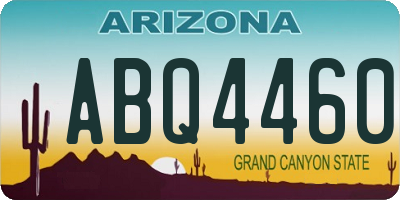AZ license plate ABQ4460
