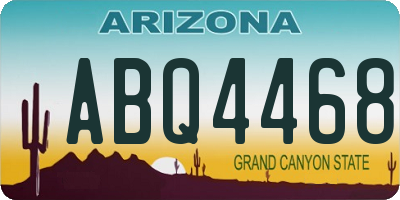 AZ license plate ABQ4468