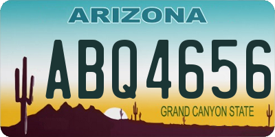 AZ license plate ABQ4656