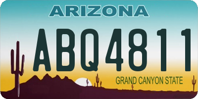 AZ license plate ABQ4811