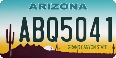 AZ license plate ABQ5041