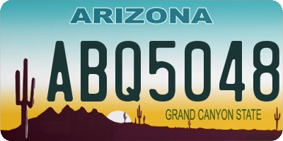 AZ license plate ABQ5048